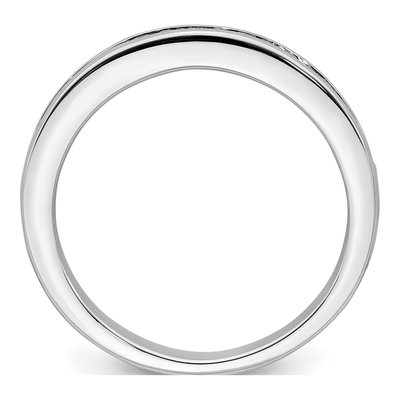 14K White Gold 1/5 ct tw Diamond Wedding Band – view 2