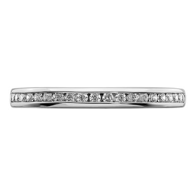 14K White Gold 1/5 ct tw Diamond Wedding Band – view 4