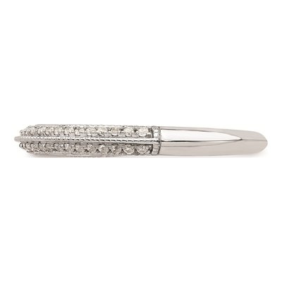14K White Gold 1/5 ct tw Diamond Wedding Band – view 3