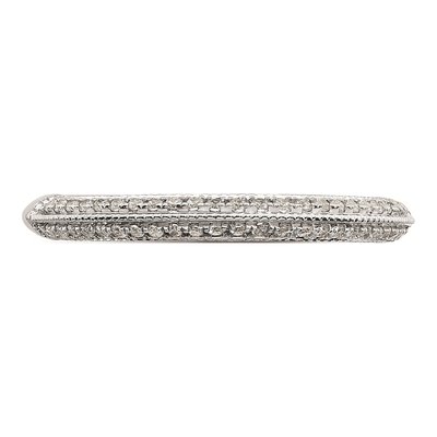 14K White Gold 1/5 ct tw Diamond Wedding Band – view 4