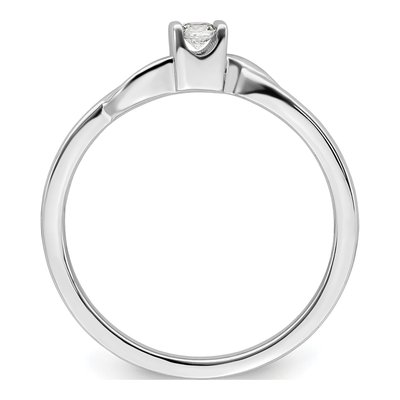 14K White Gold 1/15 ct tw Lab-Grown Diamond Promise Ring – view 2