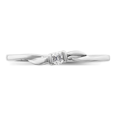14K White Gold 1/15 ct tw Lab-Grown Diamond Promise Ring – view 4