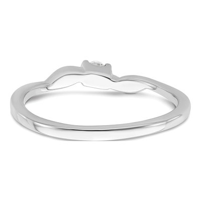 14K White Gold 1/15 ct tw Lab-Grown Diamond Promise Ring – view 5