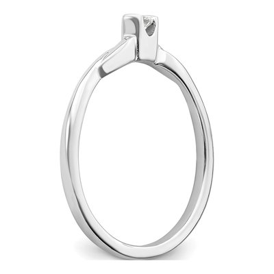 14K White Gold 1/15 ct tw Lab-Grown Diamond Promise Ring – view 6
