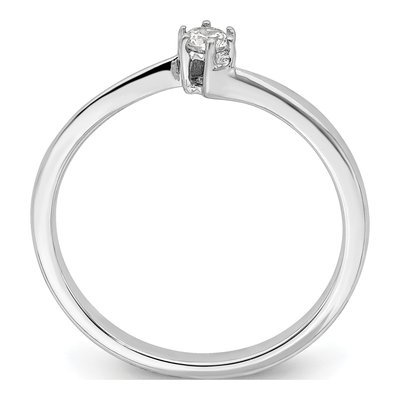14K White Gold 1/8 ct tw Lab-Grown Diamond Promise Ring – view 2