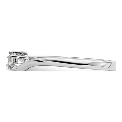 14K White Gold 1/8 ct tw Lab-Grown Diamond Promise Ring – view 3