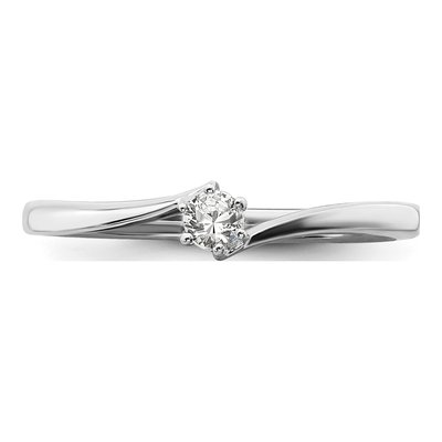 14K White Gold 1/8 ct tw Lab-Grown Diamond Promise Ring – view 4
