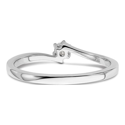 14K White Gold 1/8 ct tw Lab-Grown Diamond Promise Ring – view 5