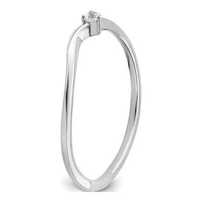 14K White Gold 1/8 ct tw Lab-Grown Diamond Promise Ring – view 6