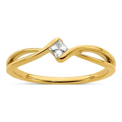 14K Yellow Gold First Promise Lab-Grown Diamond Vs/Si Gh, Ring