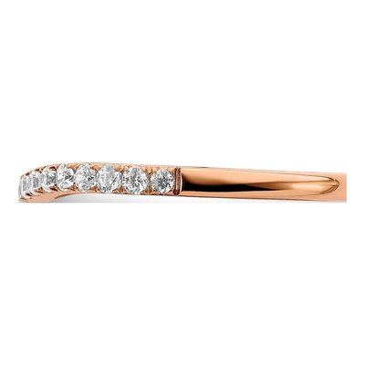 10K Rose Gold 1/3 ct tw Lab-Grown Diamond Wedding Band – view 4