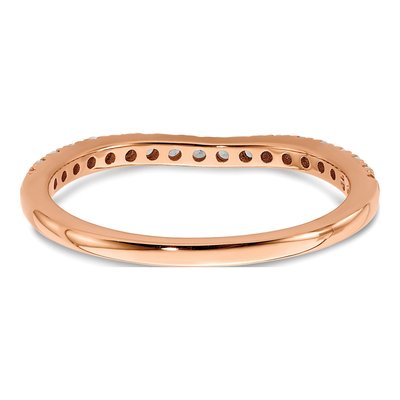 10K Rose Gold 1/3 ct tw Lab-Grown Diamond Wedding Band – view 6
