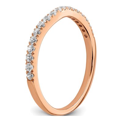 10K Rose Gold 1/3 ct tw Lab-Grown Diamond Wedding Band – view 7