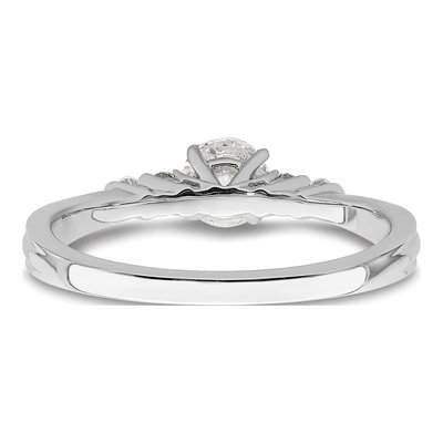 10K White Gold 1/2 ct tw Lab-Grown Diamond Engagement Ring – view 4