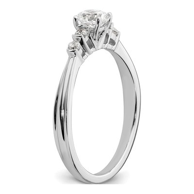 10K White Gold 1/2 ct tw Lab-Grown Diamond Engagement Ring – view 5