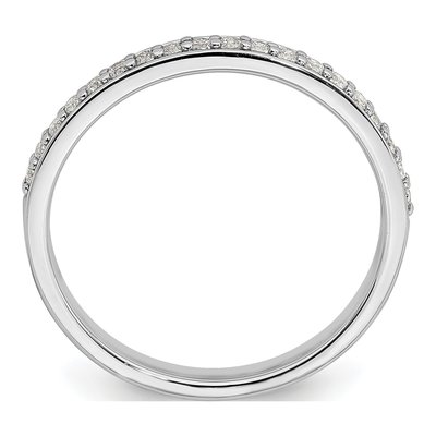 10K White Gold 1/5 ct tw Lab-Grown Diamond Wedding Band – view 3