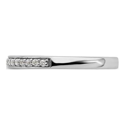 10K White Gold 1/5 ct tw Lab-Grown Diamond Wedding Band – view 4