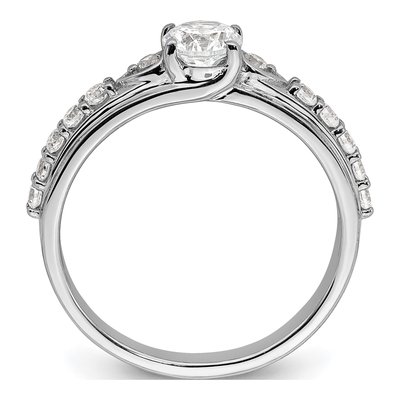 10K White Gold 3/4 ct tw Lab-Grown Diamond Petite Engagement Ring – view 2