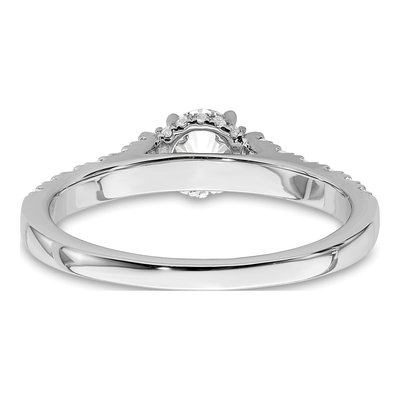 14K White Gold 7/8 ct tw Lab-Grown Diamond Petite Promise Ring – view 5