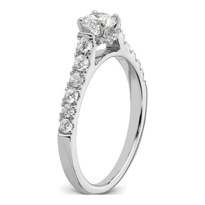 14K White Gold 7/8 ct tw Lab-Grown Diamond Petite Promise Ring – view 6