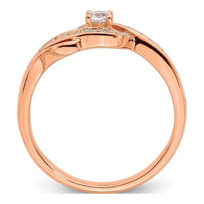 14K Rose Gold 1/5 ct tw Lab-Grown Diamond Engagement Ring – view 2