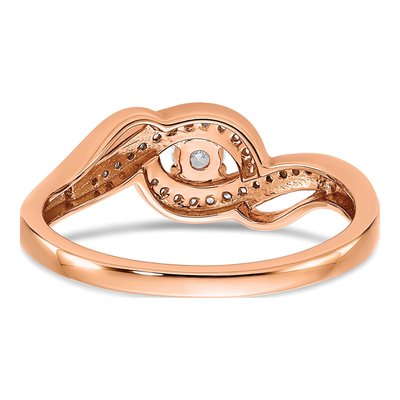 14K Rose Gold 1/5 ct tw Lab-Grown Diamond Engagement Ring – view 5