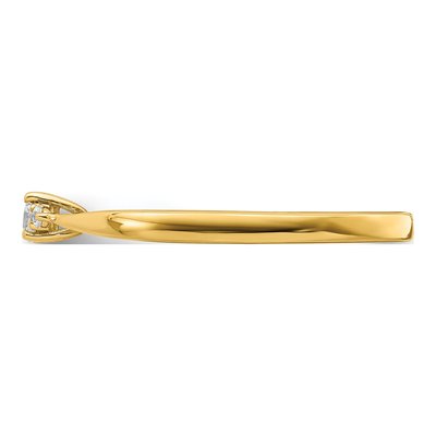 14K Yellow Gold 1/8 ct tw Lab-Grown Diamond Promise Ring – view 4