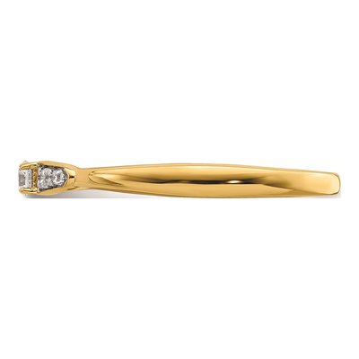 14K Yellow Gold 1/8 ct tw Diamond Promise Engagement Ring – view 3