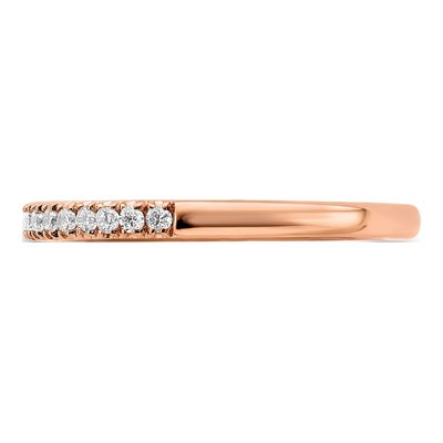 14K Rose Gold 1/4 ct tw Lab-Grown Diamond Wedding Band – view 4
