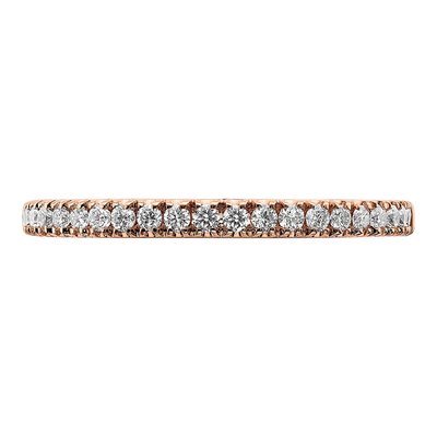 14K Rose Gold 1/4 ct tw Lab-Grown Diamond Wedding Band – view 5