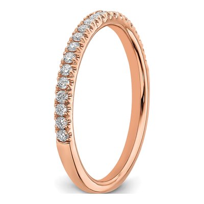 14K Rose Gold 1/4 ct tw Lab-Grown Diamond Wedding Band – view 7