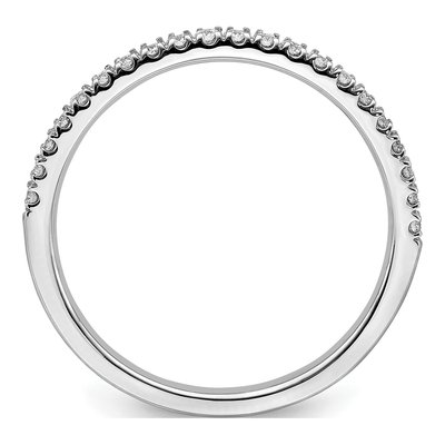 14K White Gold Lab Grown Diamond Wedding Band – view 3