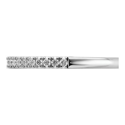 14K White Gold Lab Grown Diamond Wedding Band – view 4