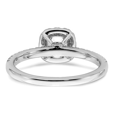 14K White Gold 3/4 ct tw Lab-Grown Diamond Halo Engagement Ring – view 6