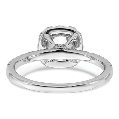 14K White Gold 1 ct tw Lab-Grown Diamond Halo Engagement Ring – view 6