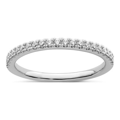 14K White Gold 1/4 ct tw Lab-Grown Diamond Wedding Engagement Ring