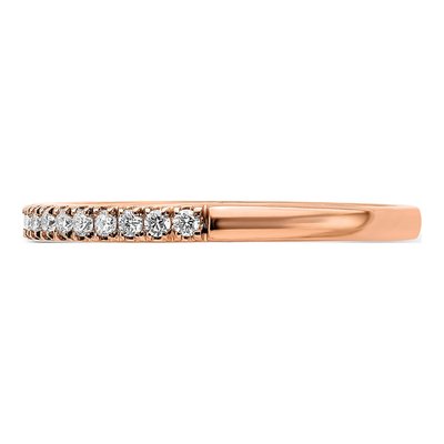 14K Rose Gold 1/4 ct tw Lab-Grown Diamond Wedding Engagement Ring – view 4