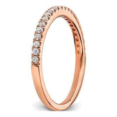 14K Rose Gold 1/4 ct tw Lab-Grown Diamond Wedding Engagement Ring – view 7