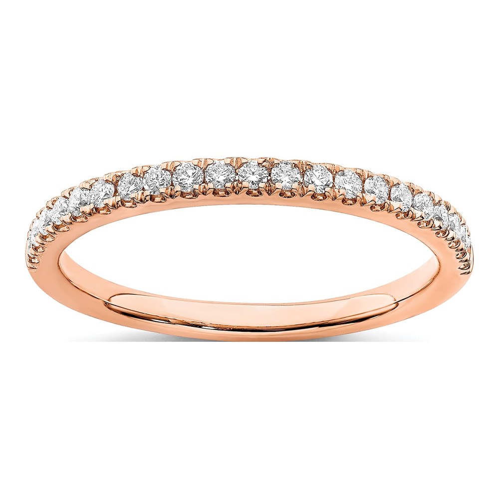 14K Rose Gold 1/4 ct tw Lab-Grown Diamond Wedding Engagement Ring