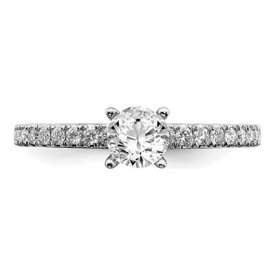 14K White Gold 1/2 ct tw Lab-Grown Diamond Engagement Ring – view 5