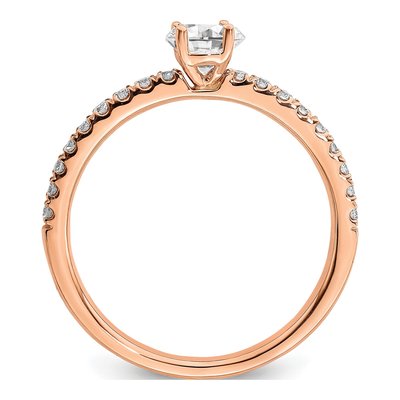 14K Rose Gold 1/2 ct tw Lab-Grown Diamond Engagement Ring – view 4