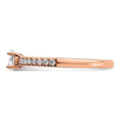 14K Rose Gold 1/2 ct tw Lab-Grown Diamond Engagement Ring – view 5