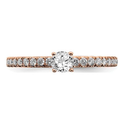 14K Rose Gold 1/2 ct tw Lab-Grown Diamond Engagement Ring – view 6