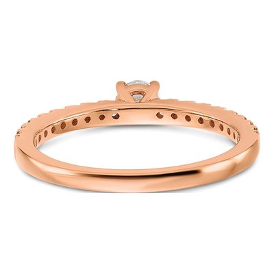 14K Rose Gold 1/2 ct tw Lab-Grown Diamond Engagement Ring – view 7