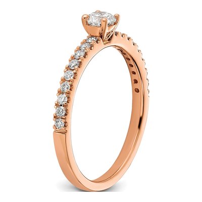 14K Rose Gold 1/2 ct tw Lab-Grown Diamond Engagement Ring – view 8