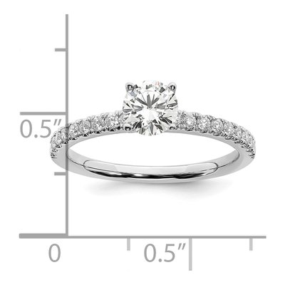 14K White Gold 1 ct tw Lab-Grown Diamond Engagement Ring – view 8