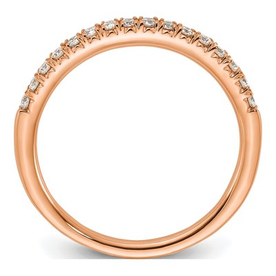 14K Rose Gold 1/4 ct tw Lab-Grown Diamond Wedding Band – view 3