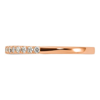 14K Rose Gold 1/4 ct tw Lab-Grown Diamond Wedding Band – view 4