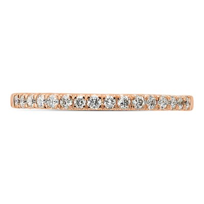 14K Rose Gold 1/4 ct tw Lab-Grown Diamond Wedding Band – view 5
