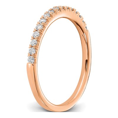 14K Rose Gold 1/4 ct tw Lab-Grown Diamond Wedding Band – view 7